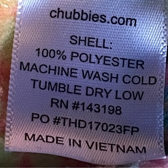 Chubbies Neon Pineapple Fleece Pullover Size Medium Unisex - Picture 6 of 8